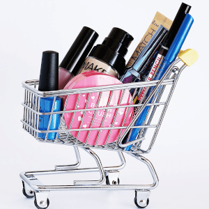 The Beauty Products In The Cart